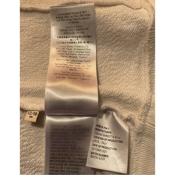 GUCCI ~Baby Felted Sweatshirt - Picture 14 of 15